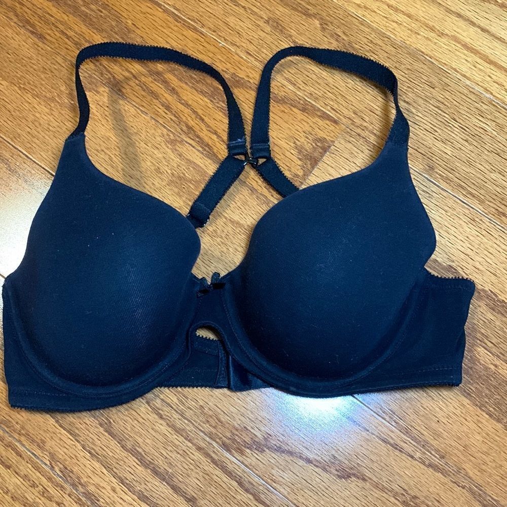 Ambrielle black 34B razor back bra lightly padded